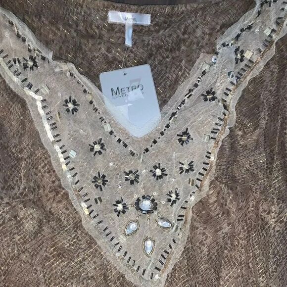 Y2k Fairycore embellished blouse - Picture 2 of 2